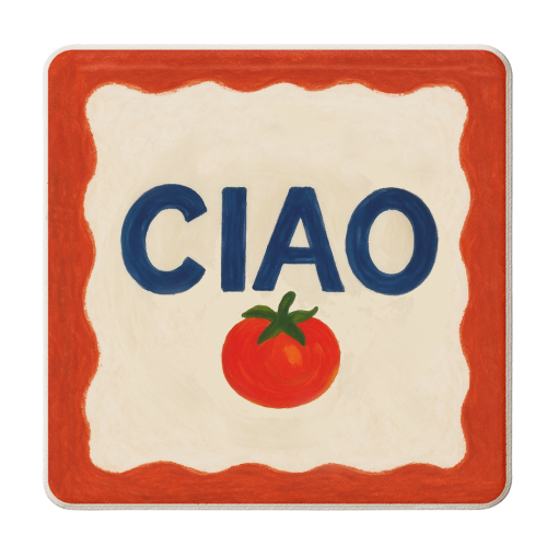 Ciao Tomato - personalised beer coaster by Ms Doodle