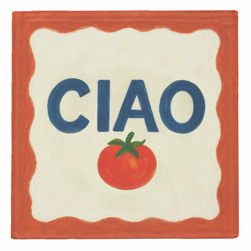 Ciao Tomato - personalised beer coaster by Ms Doodle