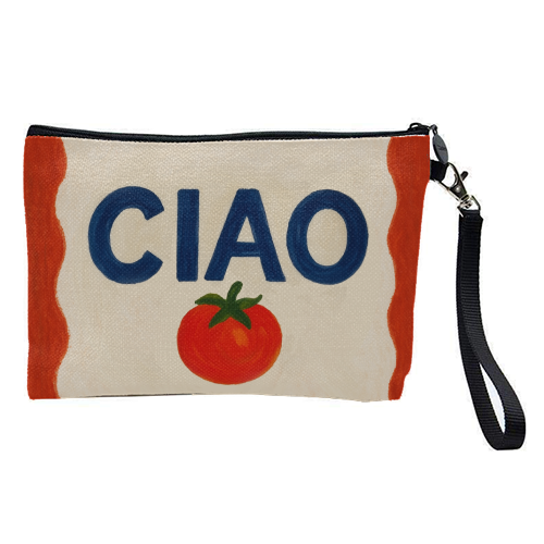 Ciao Tomato - pretty makeup bag by Ms Doodle
