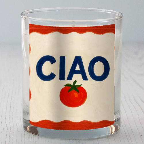 Ciao Tomato - scented candle by Ms Doodle