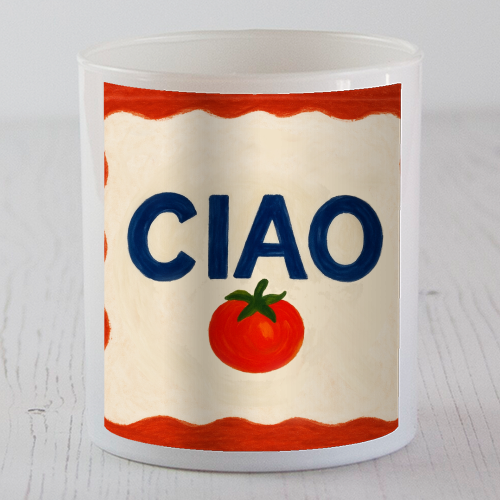 Ciao Tomato - scented candle by Ms Doodle