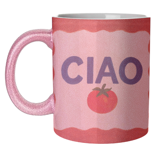 Ciao Tomato - unique mug by Ms Doodle