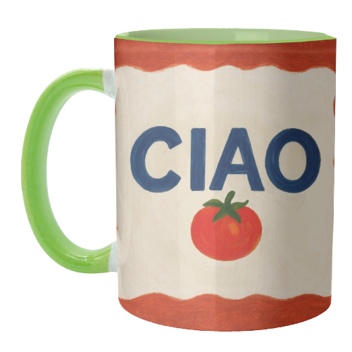 Ciao Tomato - unique mug by Ms Doodle