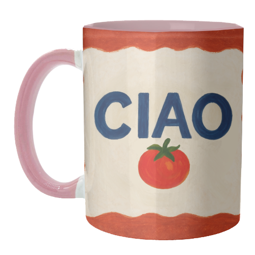 Ciao Tomato - unique mug by Ms Doodle