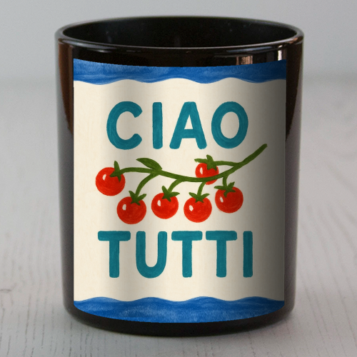 Ciao Tutti - scented candle by Ms Doodle