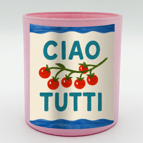 Ciao Tutti - scented candle by Ms Doodle