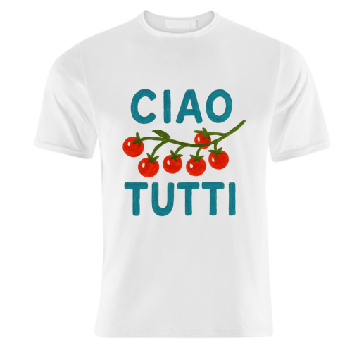 Ciao Tutti - unique t shirt by Ms Doodle