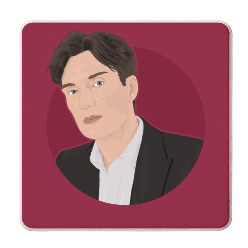 Cillian Murphy - personalised beer coaster by Pink and Pip