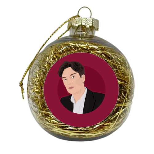 Cillian Murphy - xmas bauble by Pink and Pip