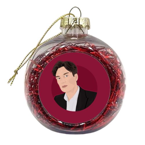 Cillian Murphy - xmas bauble by Pink and Pip