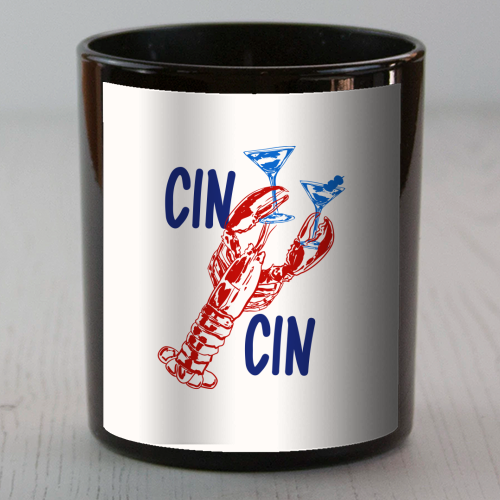Cin Cin Lobster Illustration - scented candle by EZbie