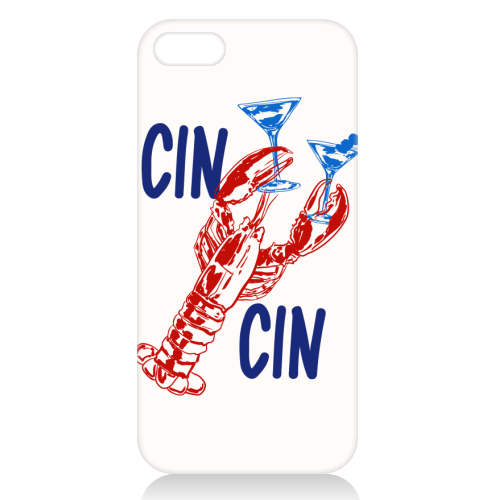 Cin Cin Lobster Illustration - unique phone case by EZbie