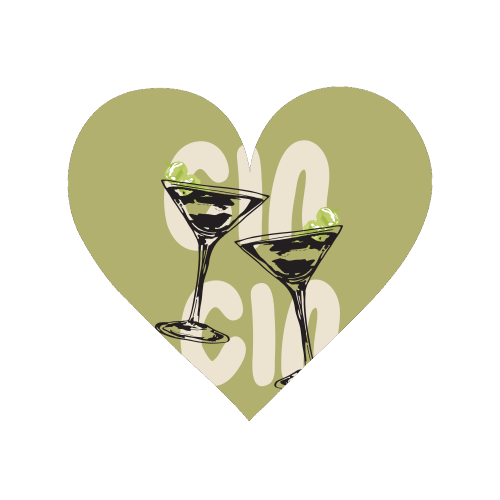 Cin Cin Martini Cocktail Vintage Illustration - Magnet by EZbie