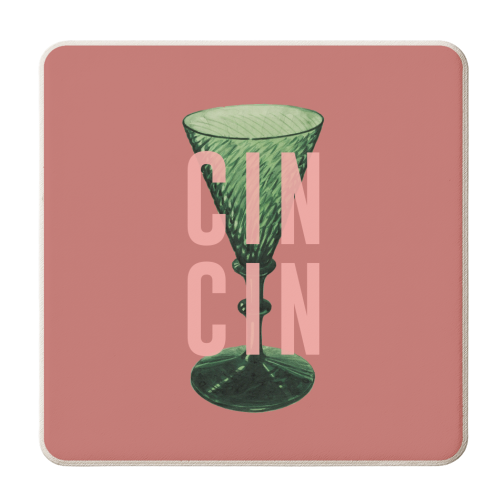 Cin Cin - personalised beer coaster by The 13 Prints