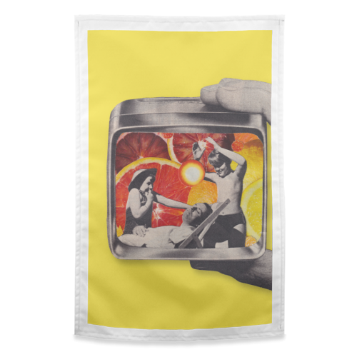 Citrus Days - funny tea towel by OhMC! Designs