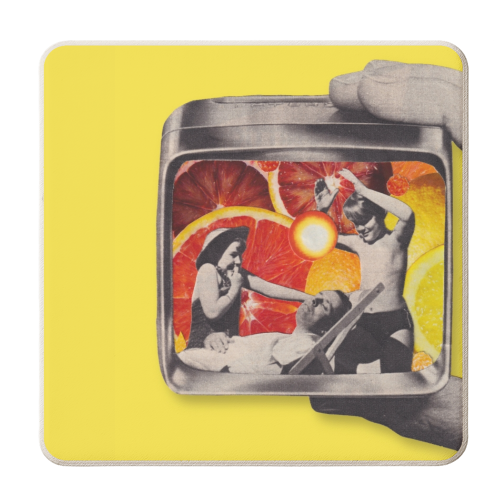 Citrus Days - personalised beer coaster by OhMC! Designs