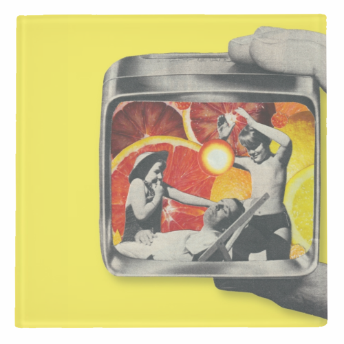 Citrus Days - personalised beer coaster by OhMC! Designs