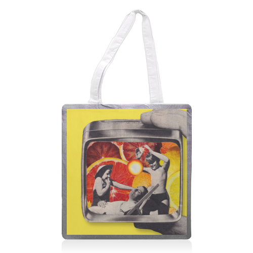 Citrus Days - printed canvas tote bag by OhMC! Designs