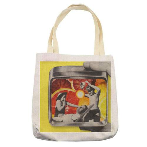 Citrus Days - printed canvas tote bag by OhMC! Designs