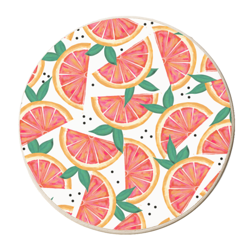Citrus Surprise - personalised beer coaster by Uma Prabhakar Gokhale