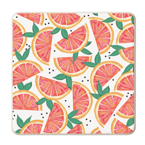 Citrus Surprise - personalised beer coaster by Uma Prabhakar Gokhale