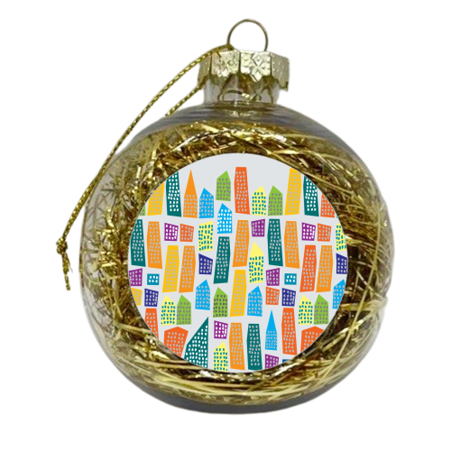 City Life - xmas bauble by Chloe Miller