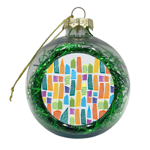 City Life - xmas bauble by Chloe Miller