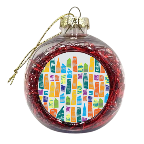 City Life - xmas bauble by Chloe Miller