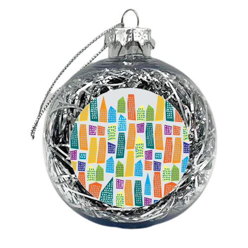 City Life - xmas bauble by Chloe Miller