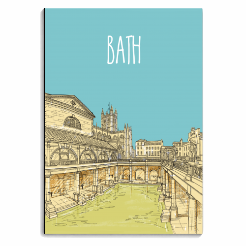 City Of Bath Architecture - personalised A4, A5, A6 notebook by Adam Regester