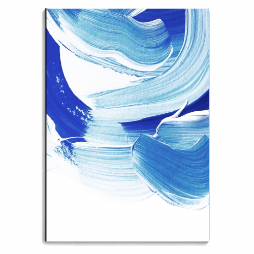 Classic Blue Brush Stroke #pantone2020 - personalised A4, A5, A6 notebook by Dominique Vari