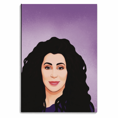 Classic Female Stars : Cher - personalised A4, A5, A6 notebook by Giddy Kipper