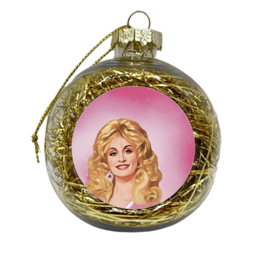 Classic Female Stars : Dolly - xmas bauble by Giddy Kipper