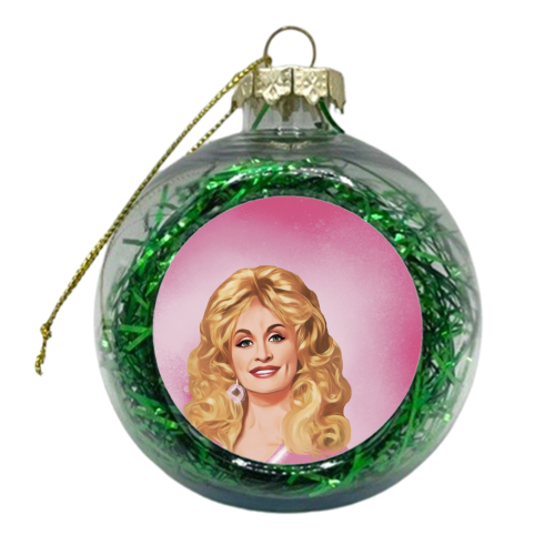 Classic Female Stars : Dolly - xmas bauble by Giddy Kipper