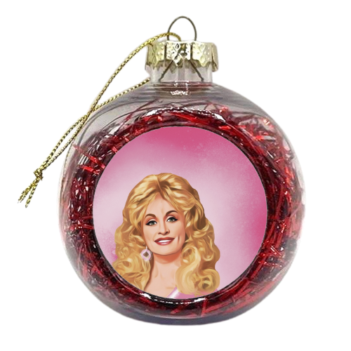 Classic Female Stars : Dolly - xmas bauble by Giddy Kipper
