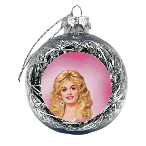 Classic Female Stars : Dolly - xmas bauble by Giddy Kipper