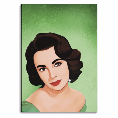 Classic Female Stars:Liz - personalised A4, A5, A6 notebook by Giddy Kipper
