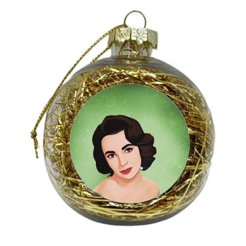 Classic Female Stars:Liz - xmas bauble by Giddy Kipper