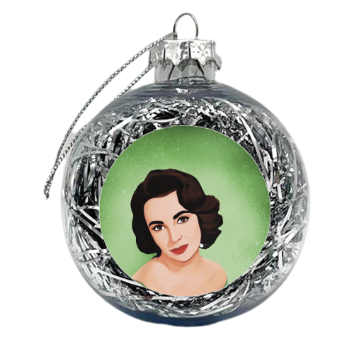 Classic Female Stars:Liz - xmas bauble by Giddy Kipper