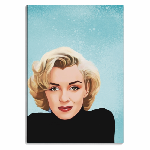 Classic Female Stars: Marilyn - personalised A4, A5, A6 notebook by Giddy Kipper