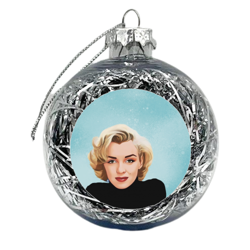 Classic Female Stars: Marilyn - xmas bauble by Giddy Kipper