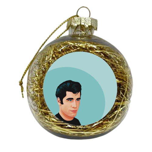 Classic Film : Danny Grease - xmas bauble by Giddy Kipper