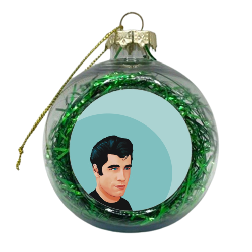 Classic Film : Danny Grease - xmas bauble by Giddy Kipper