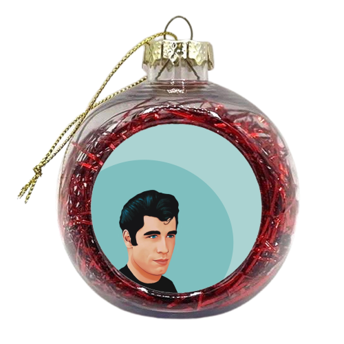 Classic Film : Danny Grease - xmas bauble by Giddy Kipper