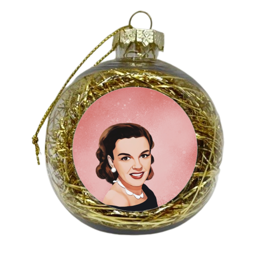 Classic Hollywood Female Stars : Judy - xmas bauble by Giddy Kipper