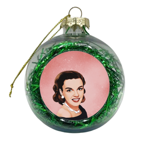 Classic Hollywood Female Stars : Judy - xmas bauble by Giddy Kipper