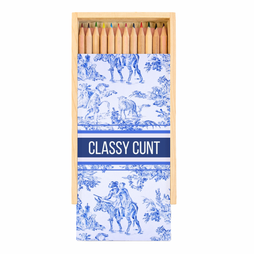 CLASSY C - Coloured Pencils with Box by Lilly Rose