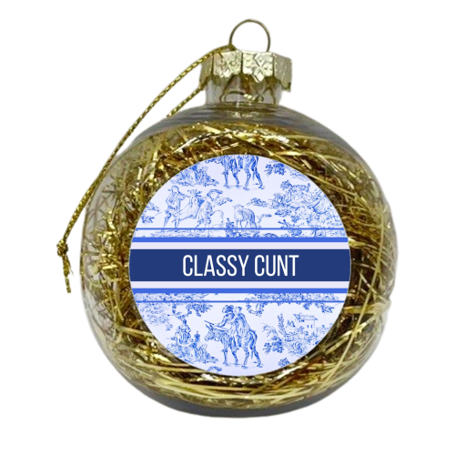 CLASSY C - xmas bauble by Lilly Rose