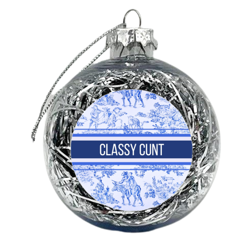 CLASSY C - xmas bauble by Lilly Rose