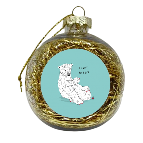 Classy Claws - xmas bauble by Martina Scott